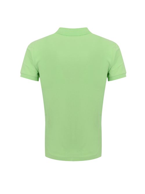 Polo due bottoni in cotone con logo Green POLO RALPH LAUREN | 710536856502